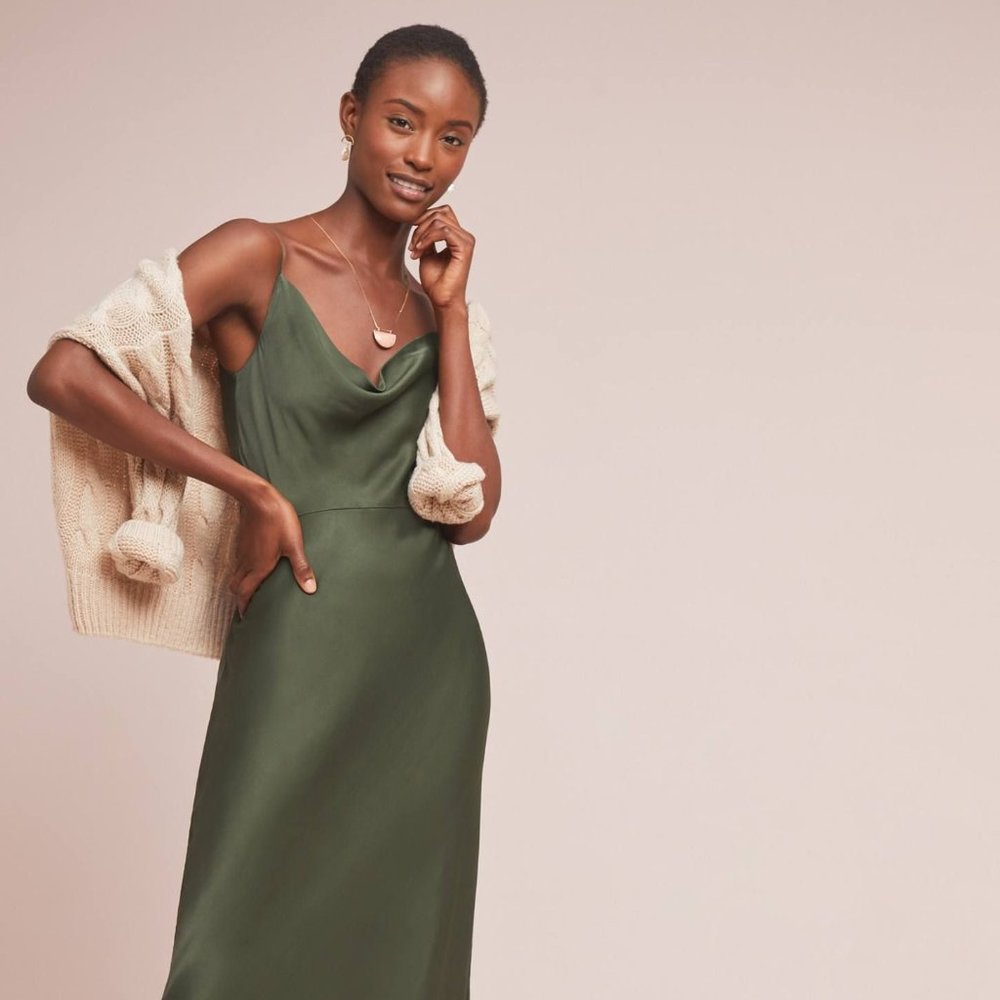 **ISO** Anthropologie Bias Slip Dress size M